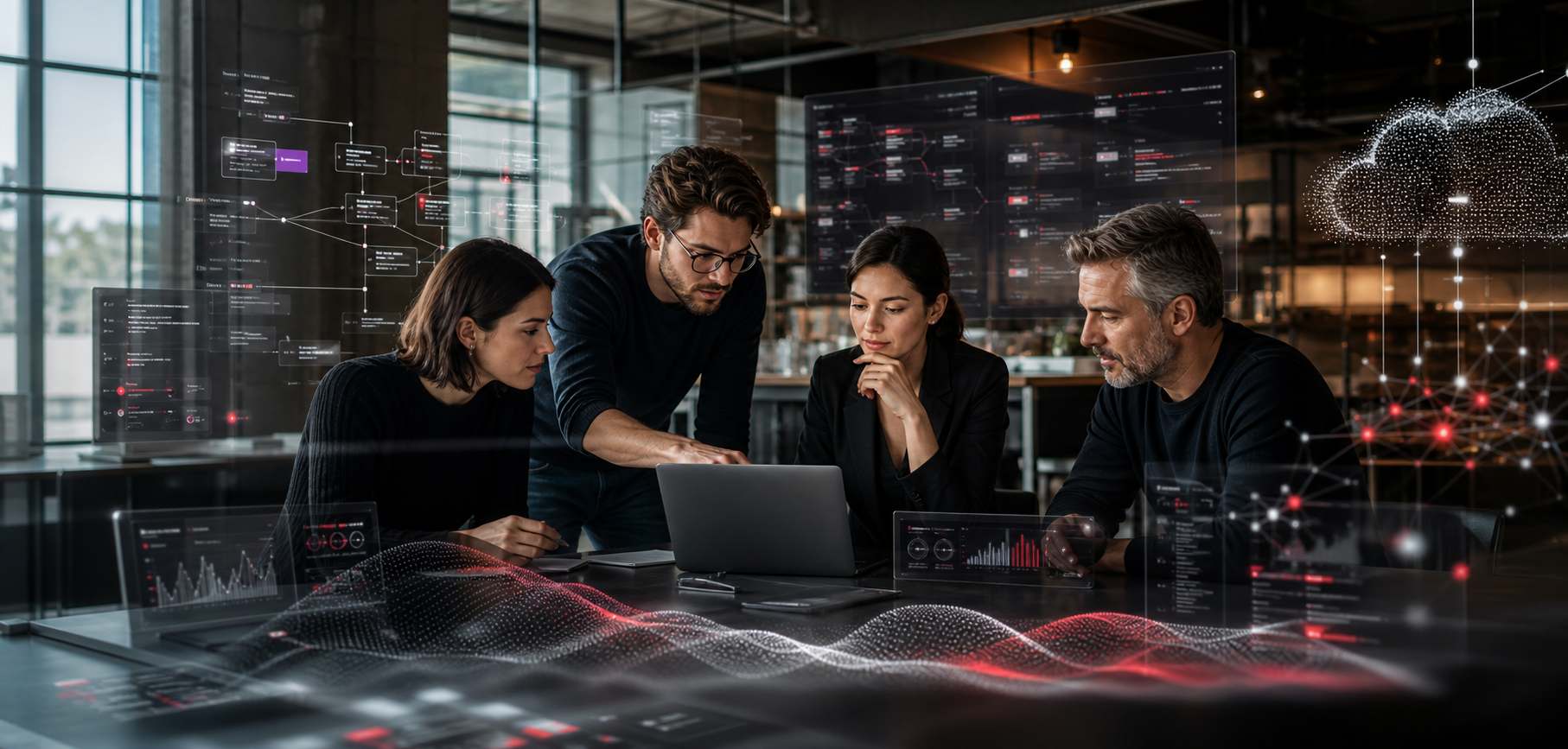 BeonRG automation strategy team reviewing connected business systems